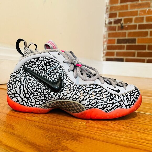 Nike Air Foamposite Pro PRM Elephant Print size 7 616750-002 OG Worn Once - Picture 4 of 16